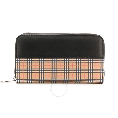 burberry haymarket camel black check print wallet|Burberry Haymarket Wallet .